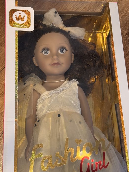 Papusa Mappy Fashion 46cm cu rochiță bej jucarii fetite