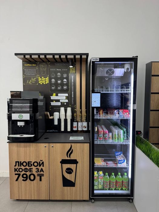 Микромаркет + кофейня самообслуживания