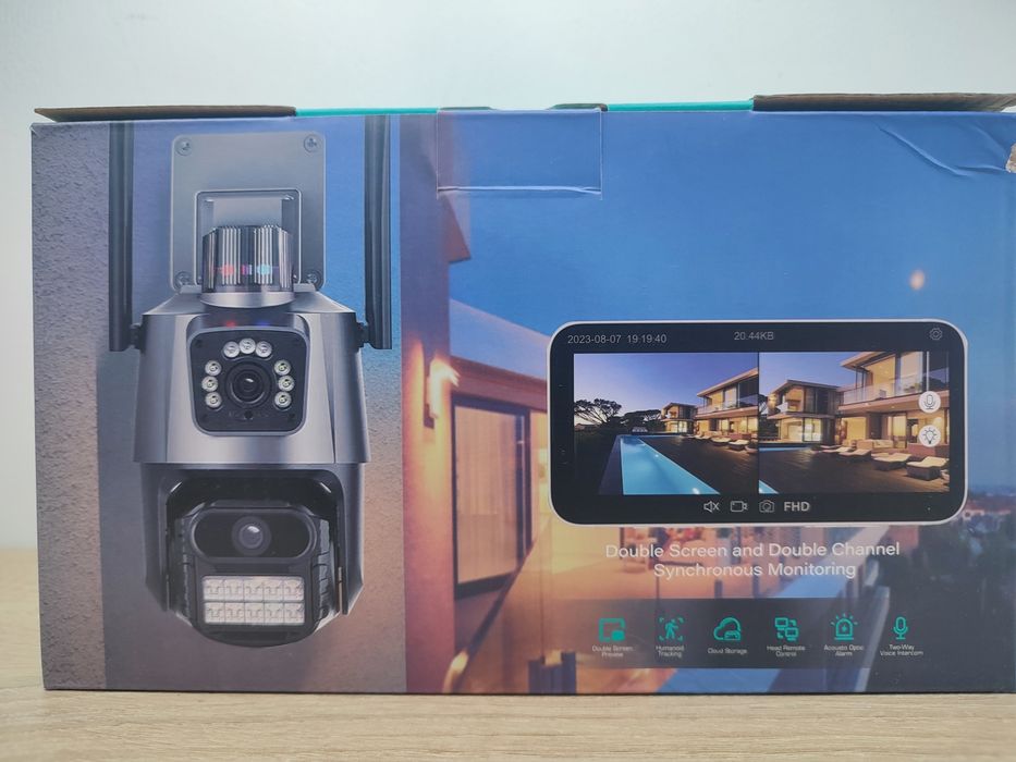 Camera Supraveghere Exterior Dubla Wireless, Wifi