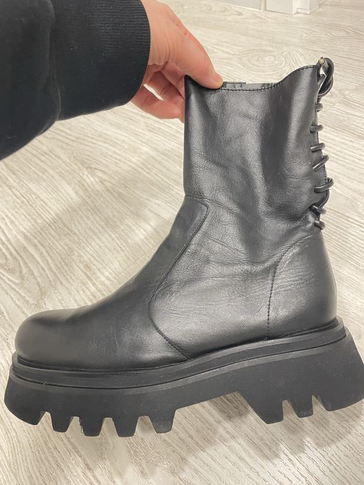 Ботинки кожаные ZARA