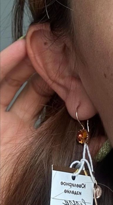 Серьги золотые, 583 пробы