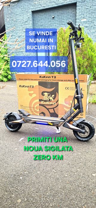Kukirin T3 Noua sigilata zero km 800 wati 16A trotineta electrica MARE