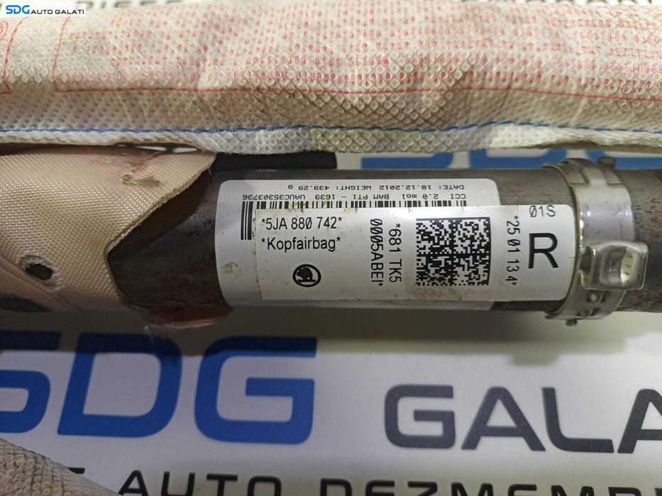 SET Airbag Airbaguri Airbag-uri Lateral Stanga Dreapta Seat Toledo 4 2012 - 2018 Cod 5JA880741 5JA880742 [L1449] [L1450] [L1451]