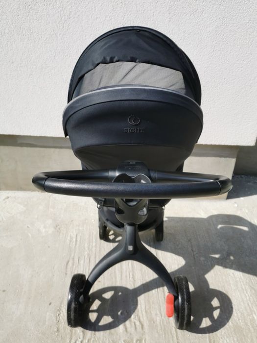 Stokke® Xplory® X + бебешки кош ,  Rich Black с гаранция до 03.2027 година