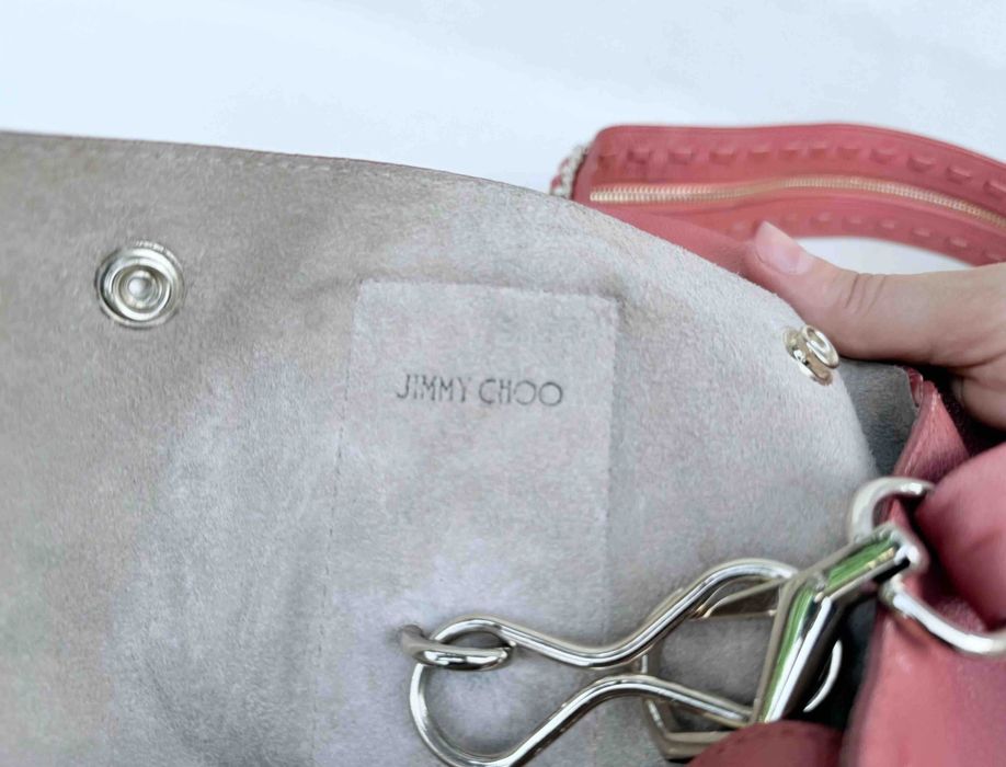 Jimmy Choo Echo 2way Rucsac sau Geanta Umar Caramiziu Piele Original
