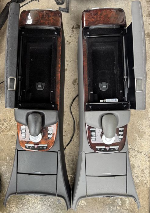Подлакътник сив и черен за Mercedes S класа W221