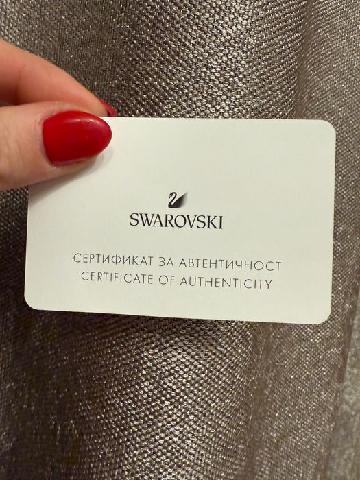 Колие Swarovski розово злато