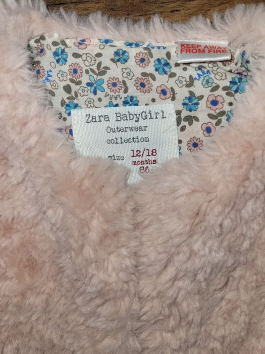 Пухен елек Zara, 12-18 месеца