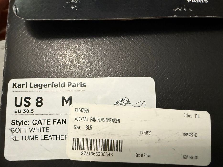 Karl Lagerfeld обувки, 38,5, естествена кожа, лимитирана серия