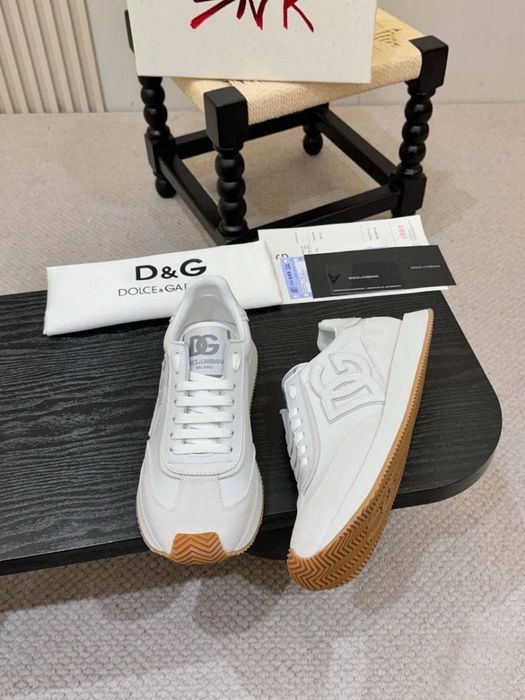 D&G DG Logo Sneaker "White/Light Grey"