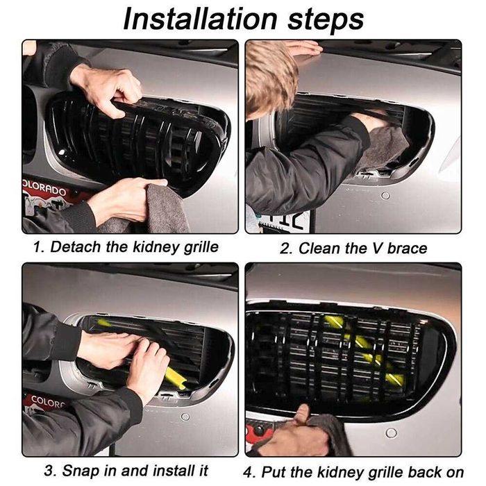 V-Brace Ornament Capac Grile Bara BMW Seria 1/2/3/4/5/6 F31 G21 G28F32