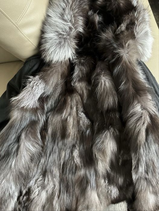 Парка с естествен косъм, размер S