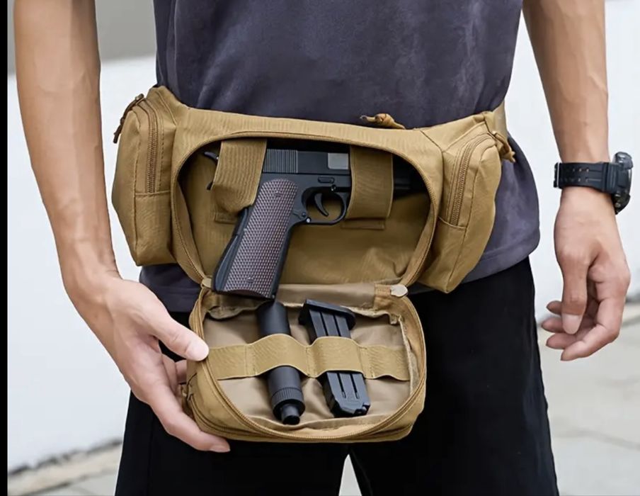Airsoft тактическа чанта за оръжие през рамо или кръст военна лов