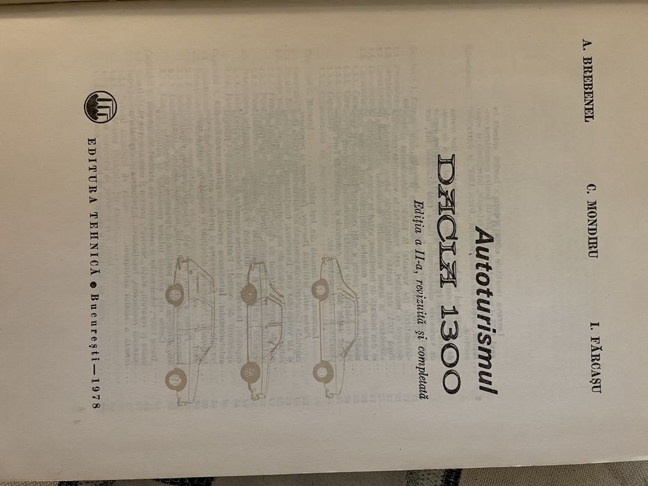 Carti tehnice Dacia 1300, 1975-1978