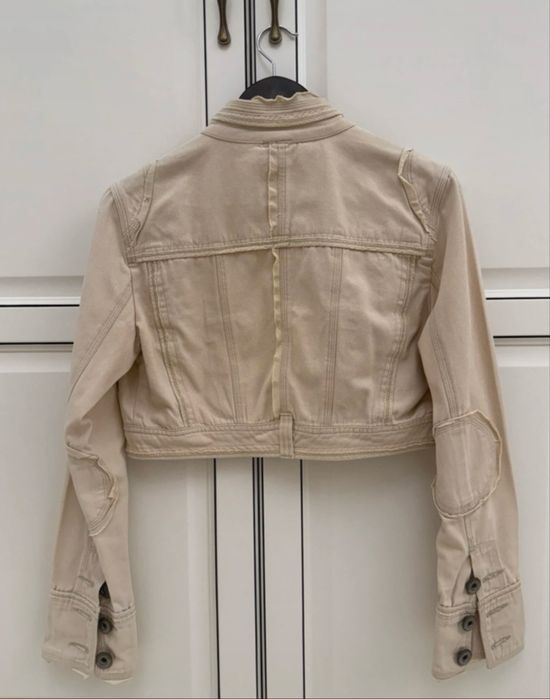 Geaca scurta Motivi - bej, tip denim, S