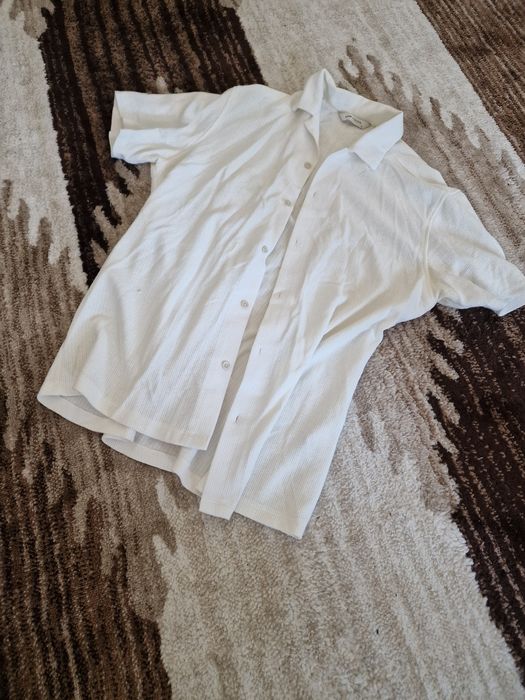 Camasa LC Waikiki baieti barbati M alba eleganta și casual