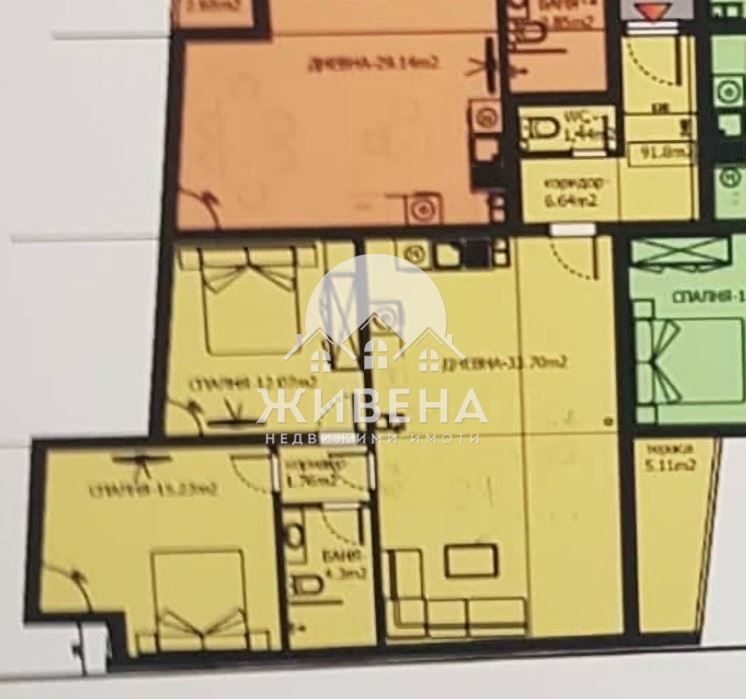 Продава 3-стаен апартамент, кв. Левски, до Терапията