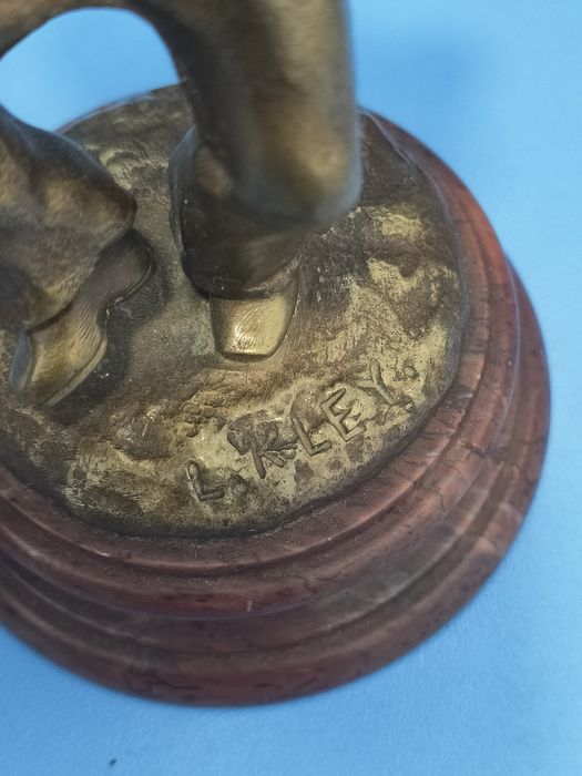 Statueta bronz L.Kley originală