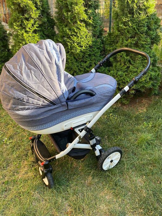 Бебешка количка 3в1 Lorelli Mia Light&Dark Blue