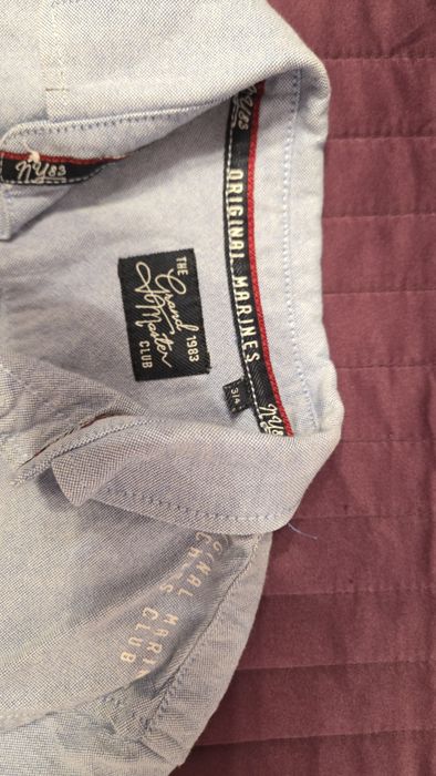 Camasa tip jeans Original Marines.  Marime 3/4 ani