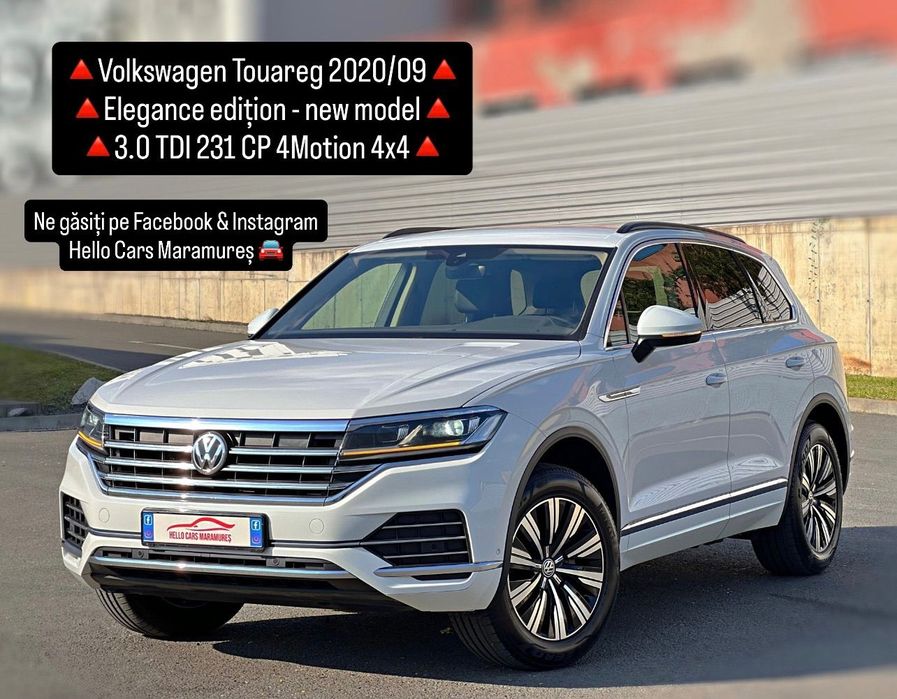 Volkswagen Touareg Elegance Alb Perlat Interior Maro