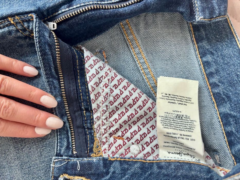 Дънкова пола Pepe Jeans, размер XS, в безупречно състояние, без никакви забележки