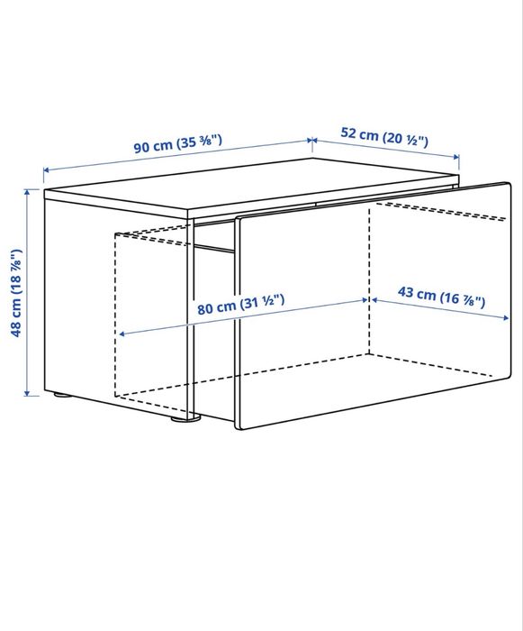 Banca depozitare Samastad - Ikea 90x52x48