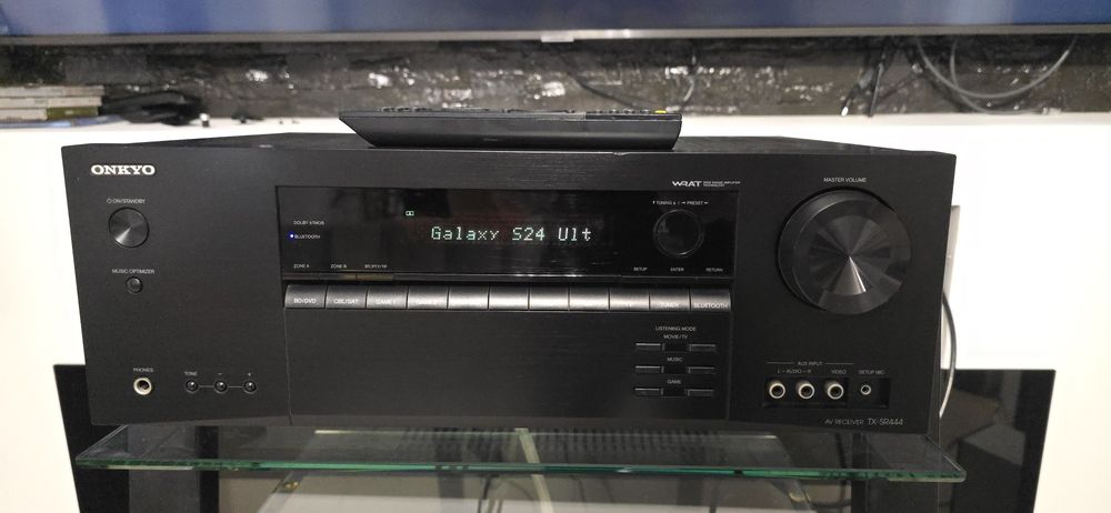 Receiver 7.1 Onkyo TX-SR444 Dolby Atmos Bluetooth 4k usb hdmi arc