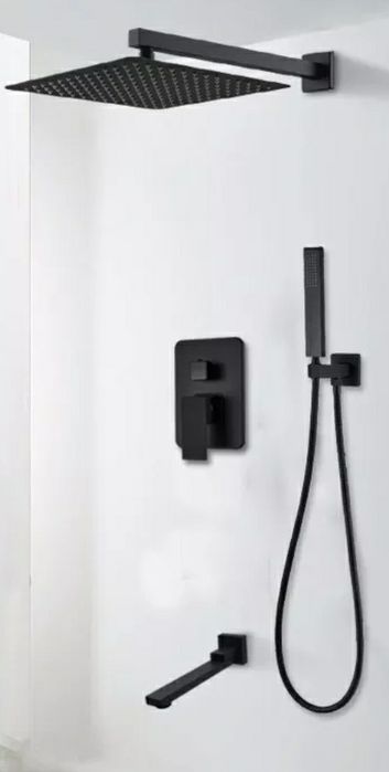 Душ система за вграждане Black Mat