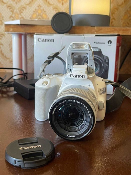 Canon EOS250D EF-S 18-55 IS STM - KIT в бял цвят