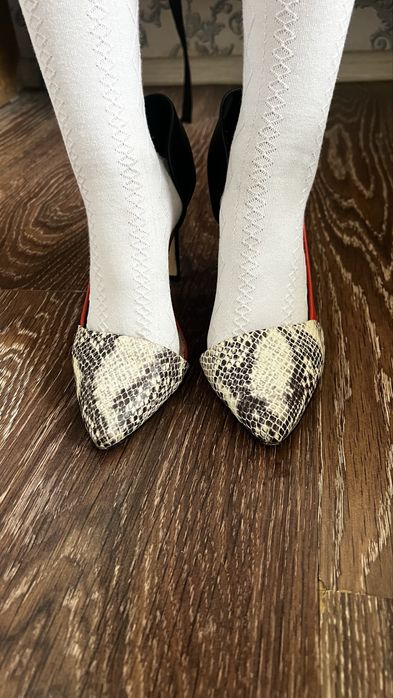 Женская туфли кожа