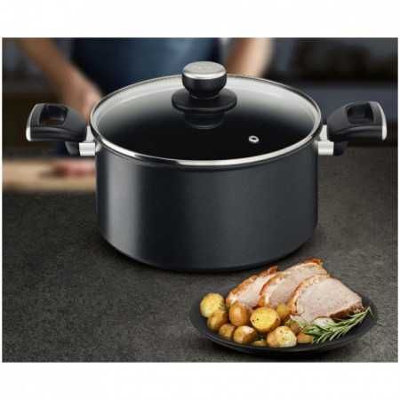 Cratita TEFAL Unlimited 5.2 l, diametru 24cm capac oala sigilata noua