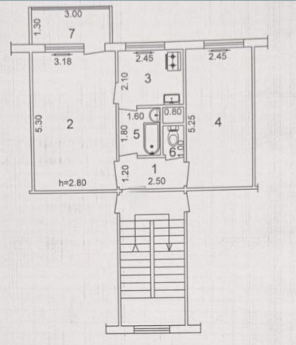 Ялангач, Институт Культуры 190школа. Продам 2 комнатную квартиру