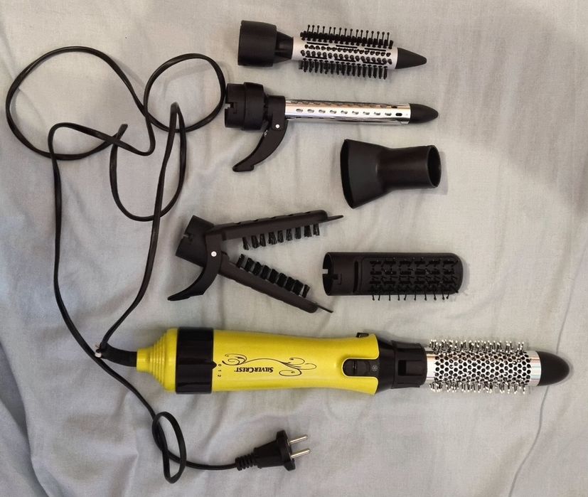 Perie rotativă SILVERCREST 1000W + accesorii – NOUĂ, set complet style