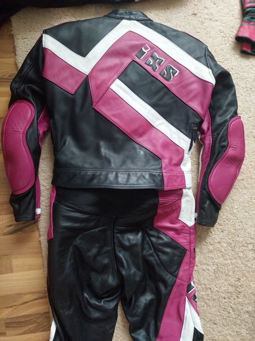 Costum moto IXS din 2 piese,geaca si pantaloni,marime 52