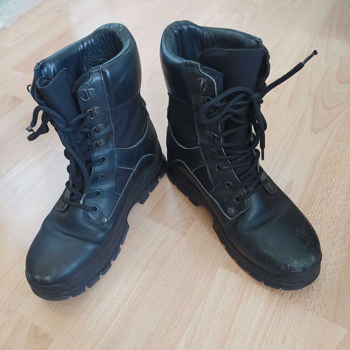 Мъжки военни кубинки "Здравоход" от естествена кожа, номер 40