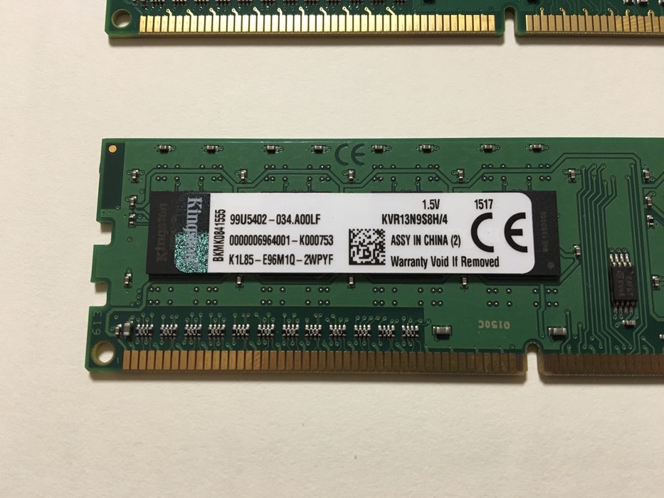 Kit 8Gb (4+4) memorii DDR3-1333 PC3-10600 Kingston KVR13N9S8H/4