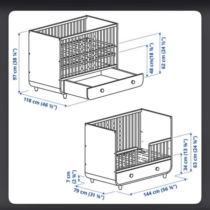 Pat | Masă de înfășat | Ikea Myllra