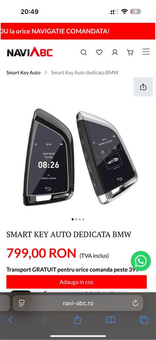 Smart Key  AUTO Dedicata  BMW - Noua