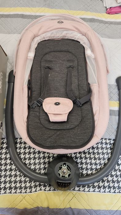 Електрическа люлка за бебе Cangaroo Zara розова без забележки