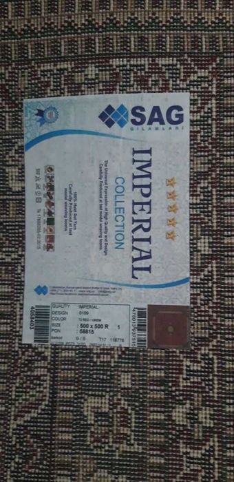 IMPERIAL SAG  5×5 gilam sotiladi. Ковер.