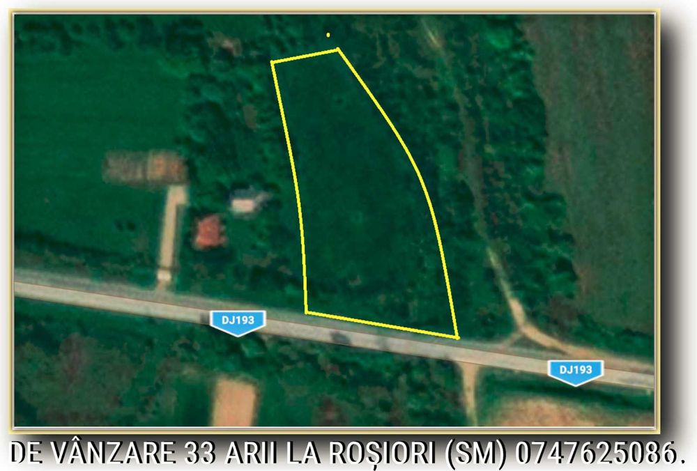 Vand 33 arii la Rosiori (SM) – INTRAVILAN.