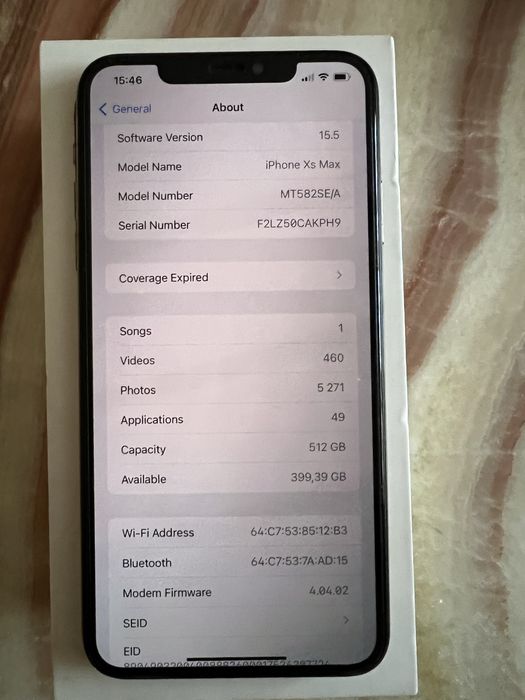Продавам iPhone XS max Gold 512 GB