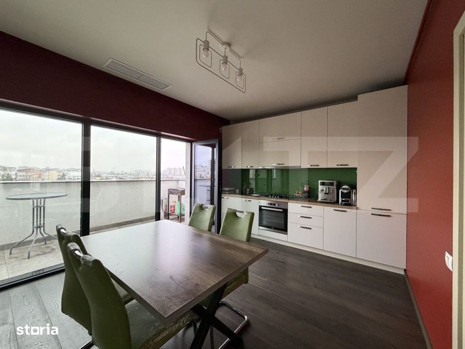 Apartament tip penthouse, 2 camere decomandate, terase panoramice, Rov
