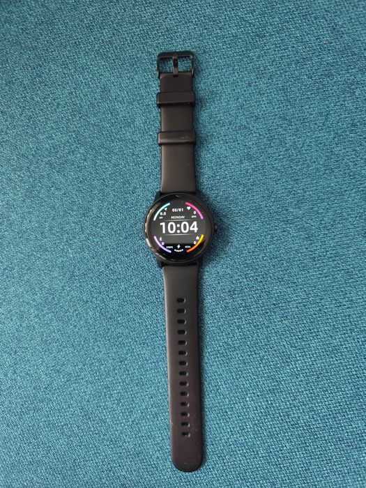 Ceas SmartWatch + Brățară Fitness 2in1 SmartVibe KFIT, 1.3 inch, Black