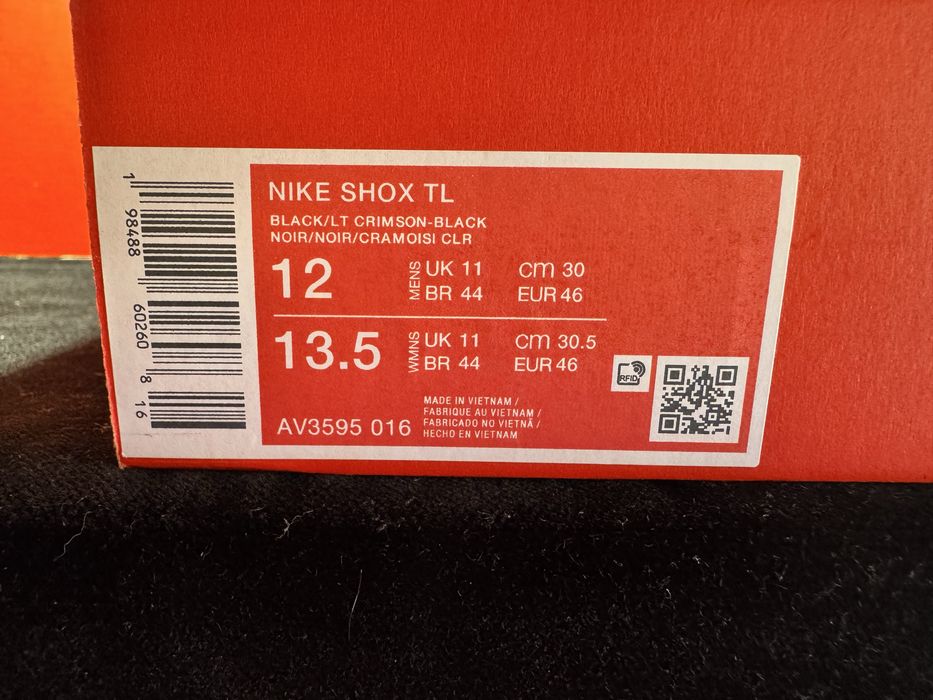 Оригинални! Nike Shox TL - 46,47.5 Shoemag