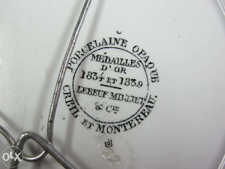 Farfurie veche,cca1840.Portelan MONTEREAU!
