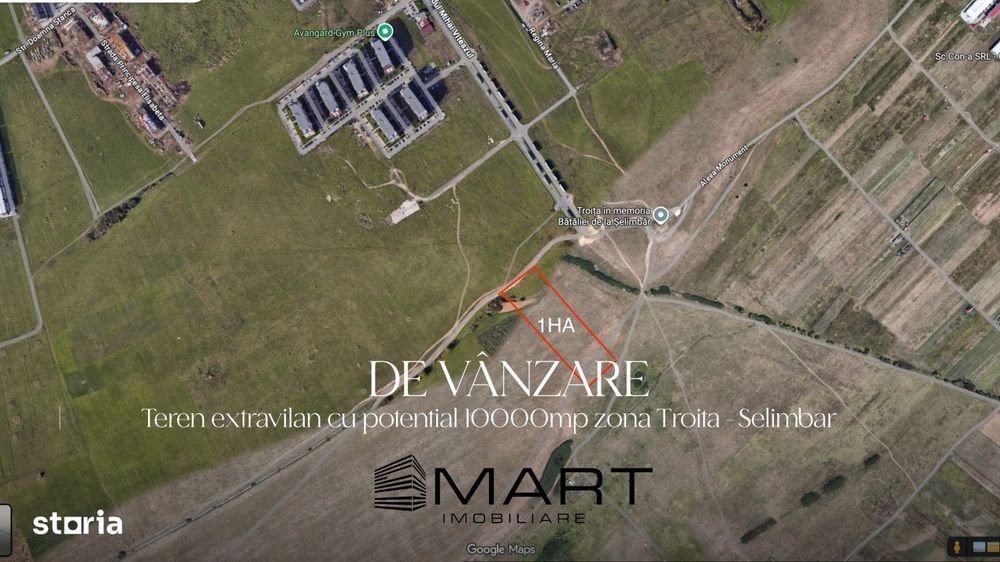 Teren extravilan 10000mp zona Mihai Viteazul - Avangarden
