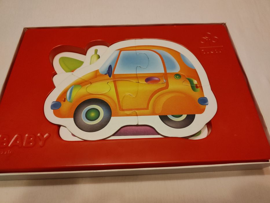 Diverse puzzle din lemn / carton 1,5 -2 ani