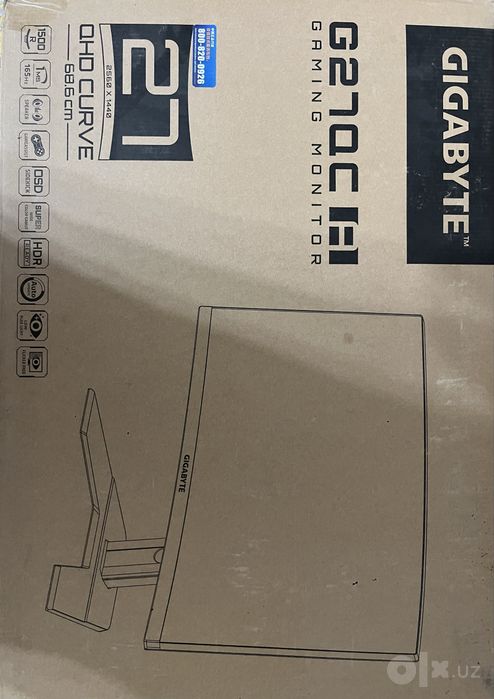 Монитор Gigabyte - 27” G27QC A Curved, VA, 165hz